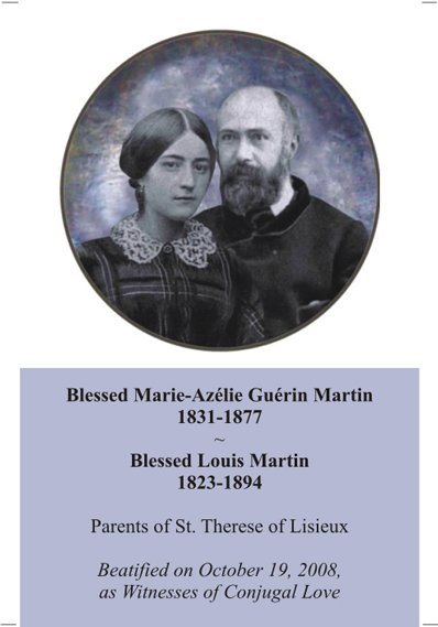 Blesseds Luis & Zelie Martin Prayer Card